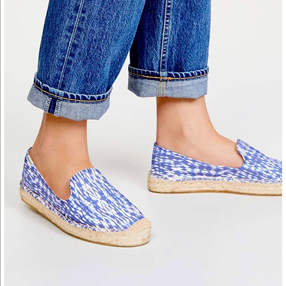 Soludos Shibori Platform Espadrille Flat